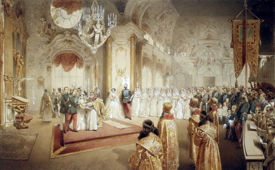 Wedding_of_Grand_Duke_Alexandr_Alexandrovich_and_Maria_Feodorovna_by_M.Zichy_(1867,_Hermitage).jpg